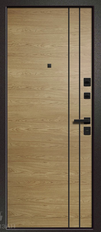 Дверь входная для квартиры Медея-315 Вертикаль (Ретвизан), внутрь МДФ дуб европейский горизонтальный с молдингами Дверь входная для квартиры Медея-315 Вертикаль (Ретвизан), внутрь МДФ дуб европейский горизонтальный с молдингами
