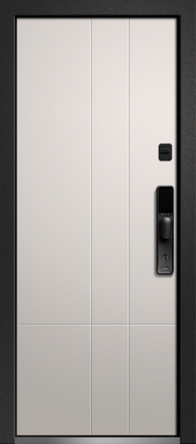 Дверь входная в квартиру Орфей-650 с био замком F78U Морган, внутрь форте капучино