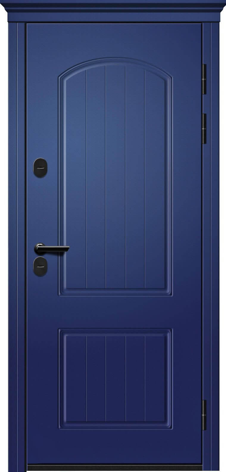 Дверь входная для улицы с терморазрывом Триера-200 new (Ретвизан) капитель снаружи, внешняя МДФ холст сапфировый Дверь входная для улицы с терморазрывом Триера-200 new (Ретвизан) капитель снаружи, внешняя МДФ холст сапфировый