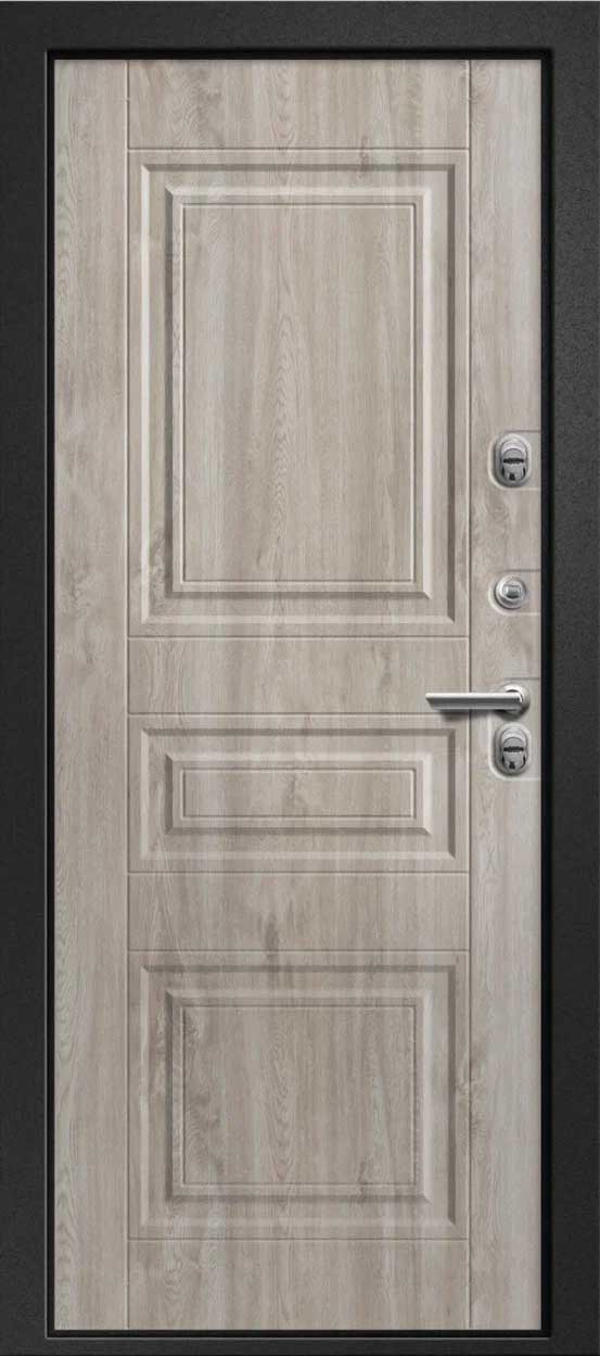Дверь входная для улицы с терморазрывом Триера-200 (Ретвизан) капитель снаружи, внутрь МДФ дуб полярный Дверь входная для улицы с терморазрывом Триера-200 (Ретвизан) капитель снаружи, внутрь МДФ дуб полярный