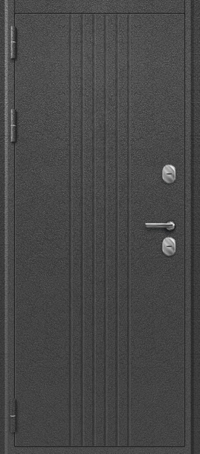 Дверь входная с терморазрывом Т-90 Sezam (Центурион), внешняя графит букле