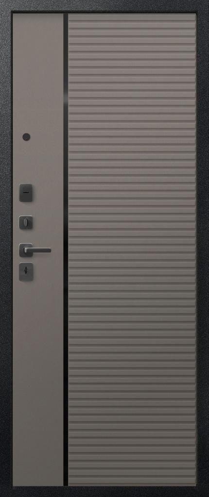 Дверь входная для квартиры V-14 Sezam (Центурион), внутрь кашемир базальт  