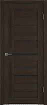 Межкомнатная дверь Atum X-16 VFD,венге, стекло - black gloss (черное