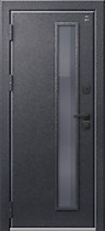 Дверь входная для улицы с терморазрывом, стеклопакет Центурион, внешняя антрацит муар