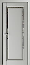 Межкомнатная дверь Лувр 1 ПГ с покрытием Vinil Albero, платина