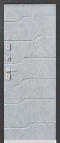 Дверь входная для квартиры А-5, бетон лофт грей