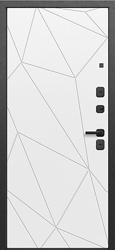 9 см Геометрия эмалит белый